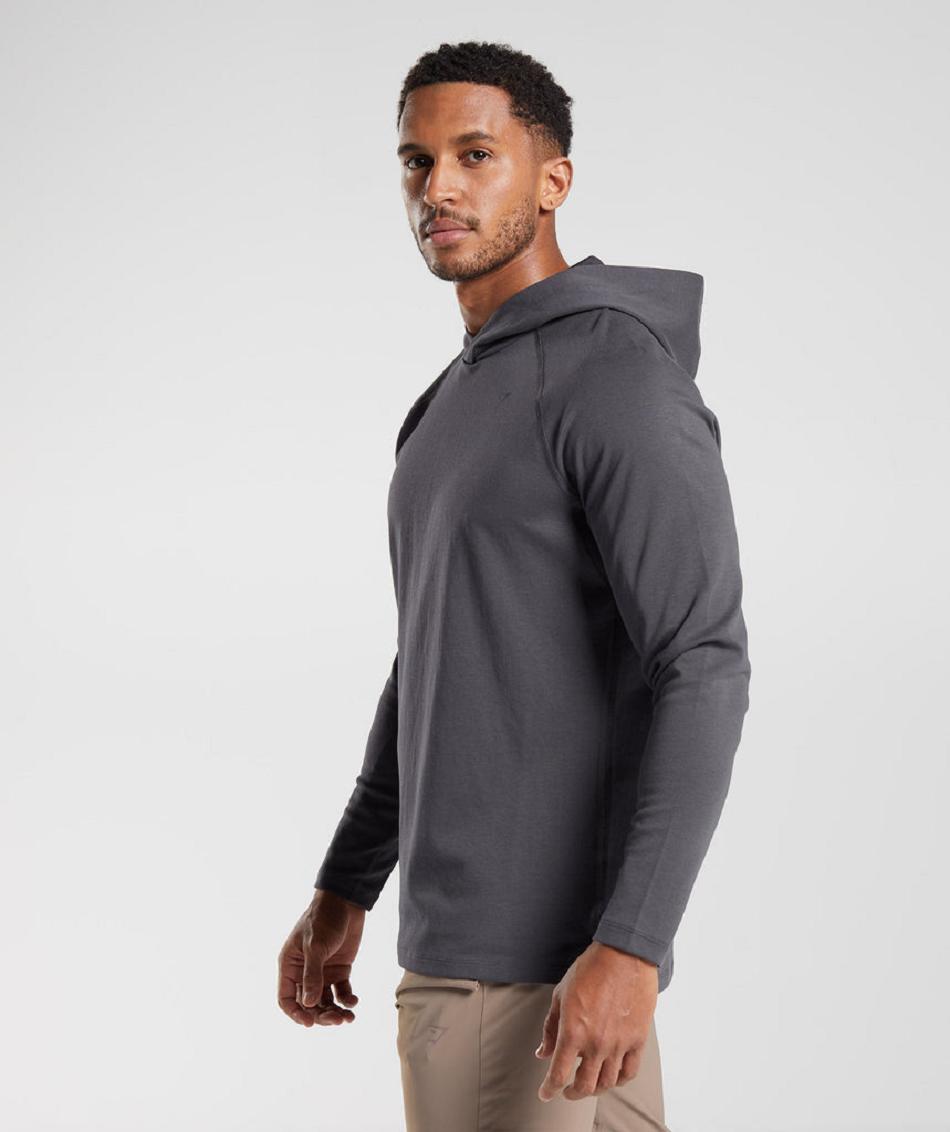 Sudadera Con Capucha Gymshark Studio Hombre Negras Gris | CO 3630AHK